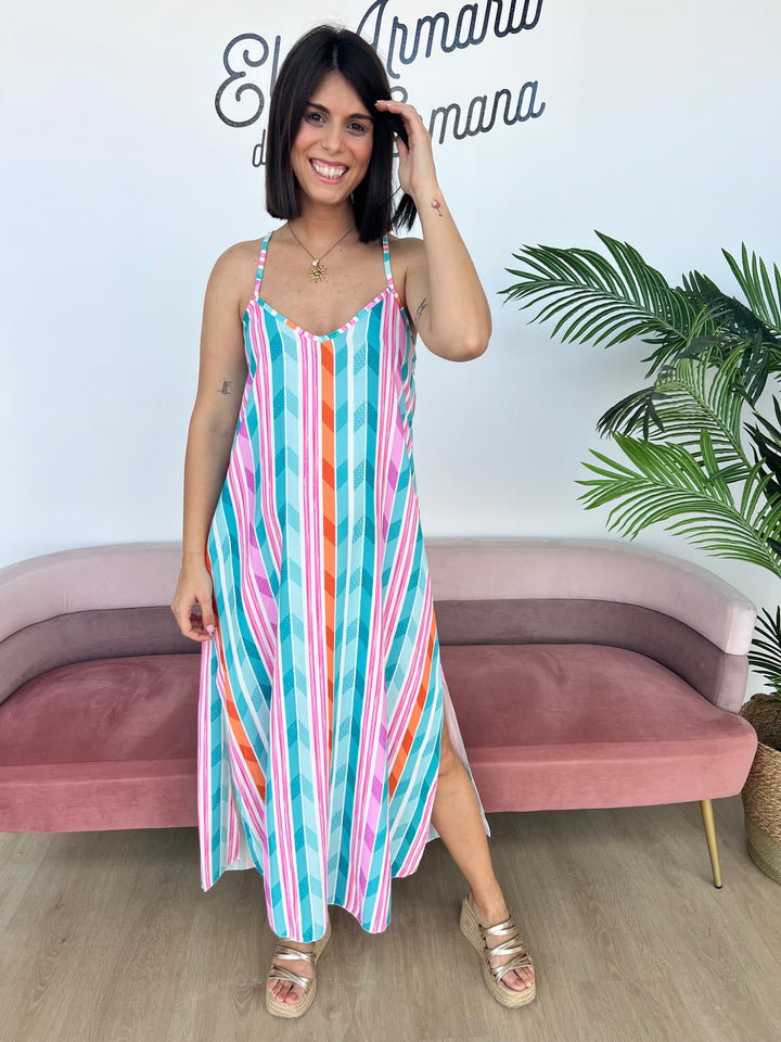 Vestido Menorca aguamarina