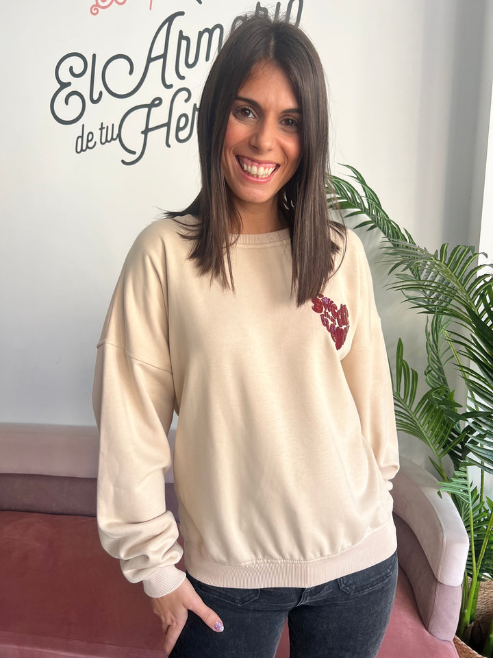 Sudadera Honey beige
