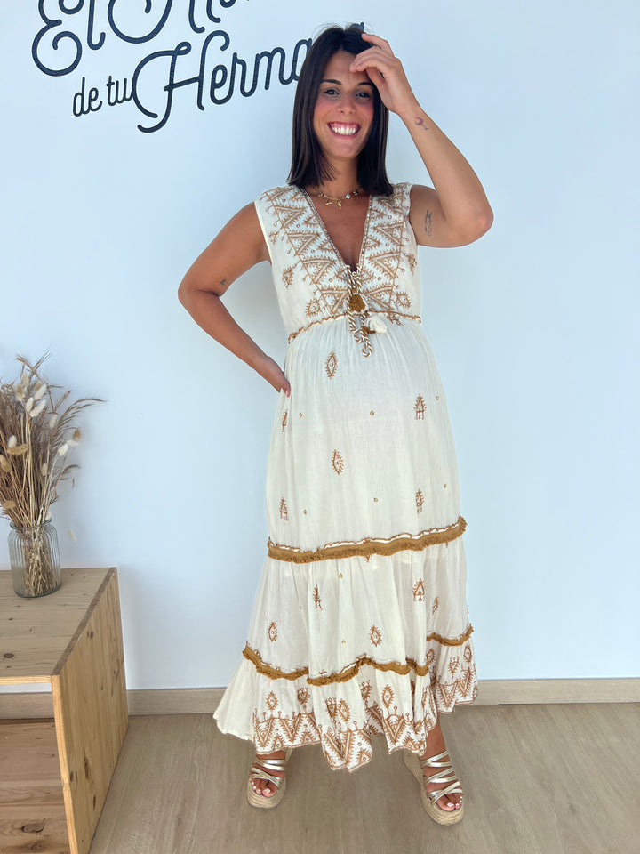 Vestido Shiva camel