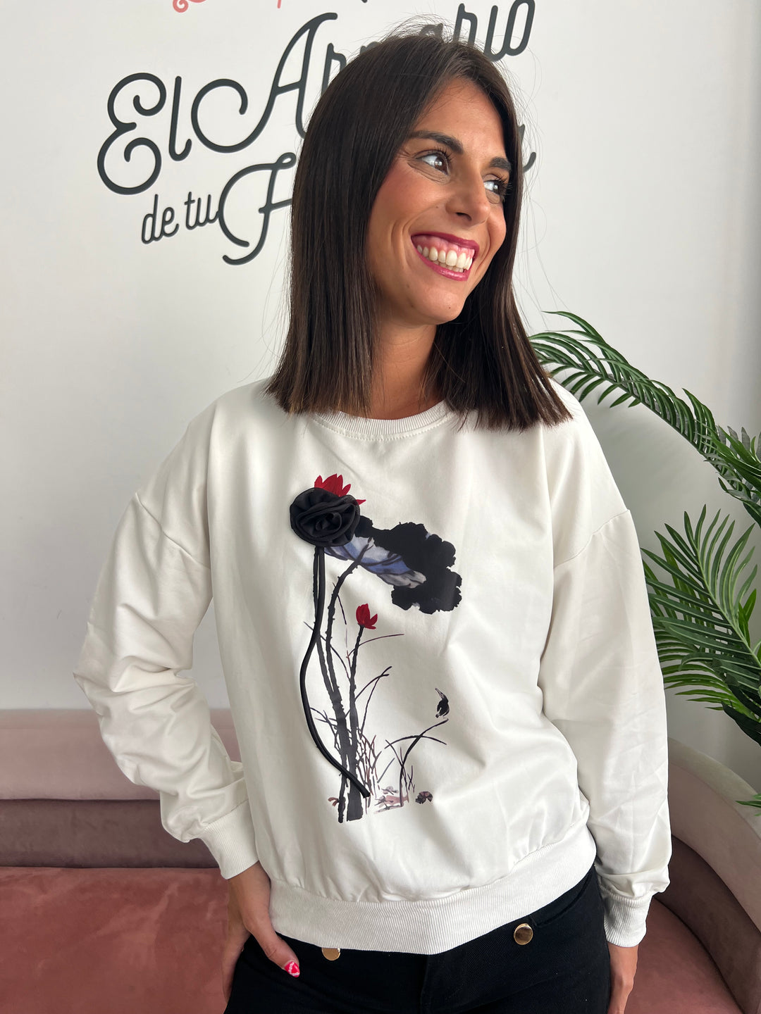 Sudadera Leire blanco