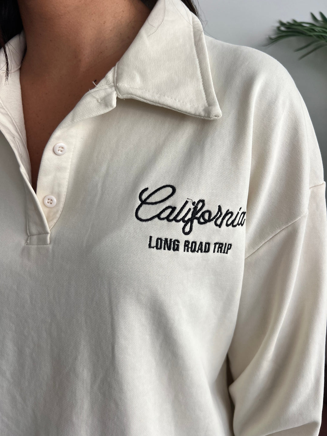 Sudadera Long Road beige