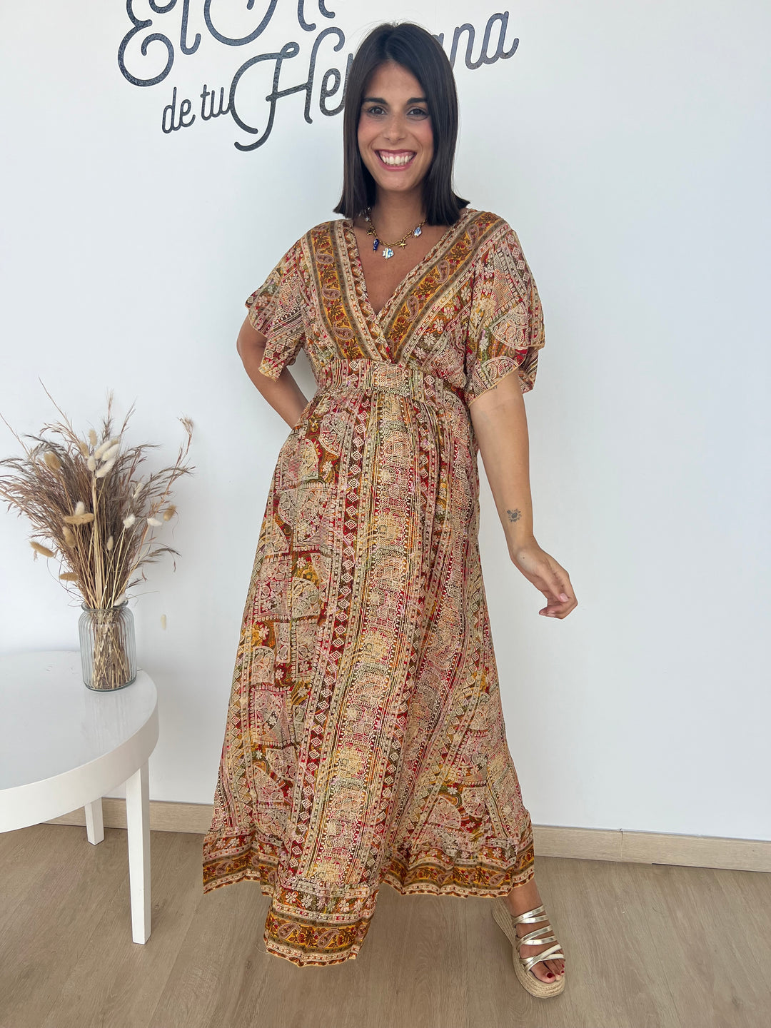 Vestido Vanesa camel