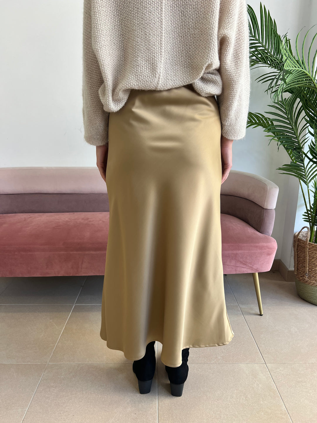 Falda Lola champán