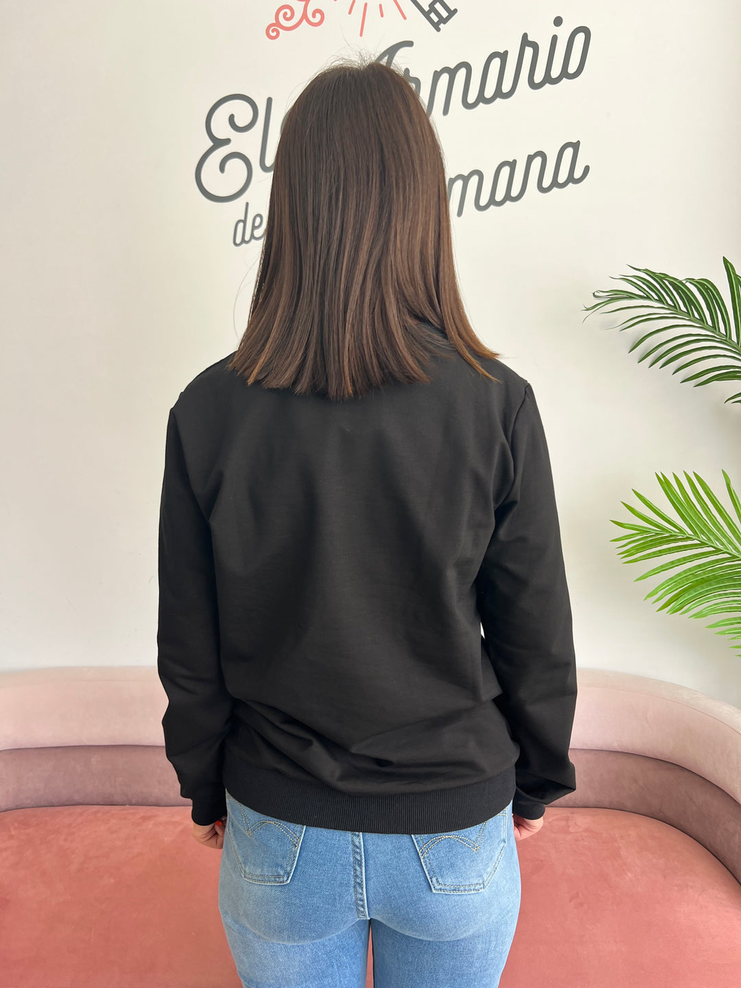 Sudadera Kiss Road negro