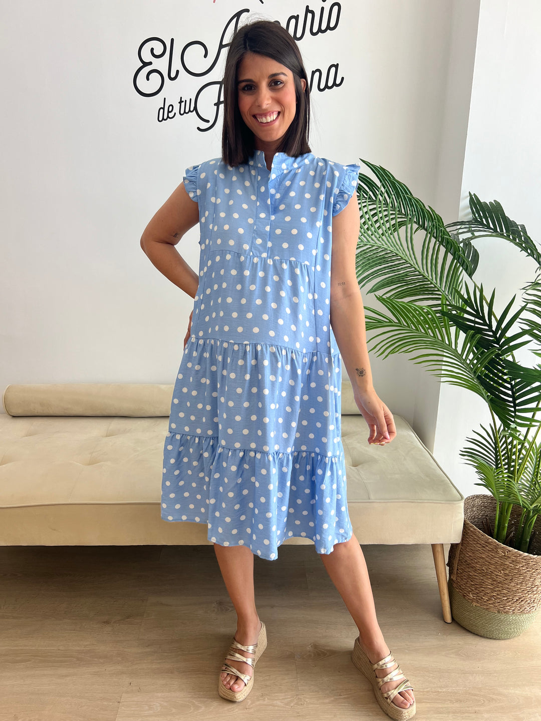 Vestido Martina celeste