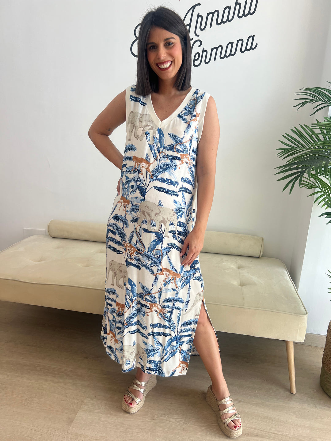 Vestido Selva azul