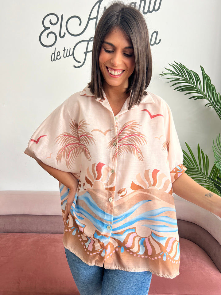 Camisa Mireia marrón