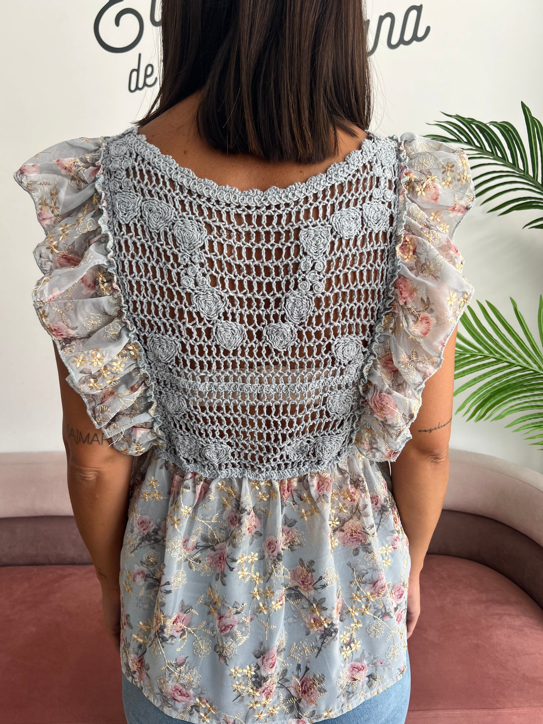 Blusa Lali celeste