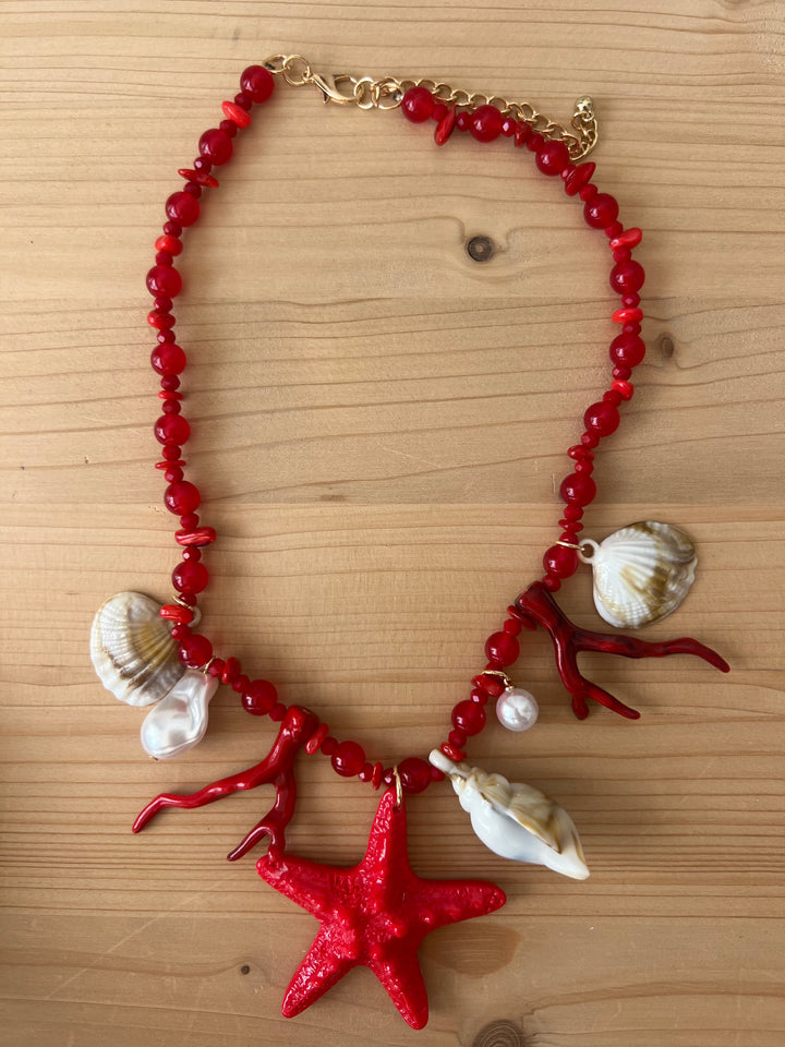 Collar Mónsul rojo (no acero)
