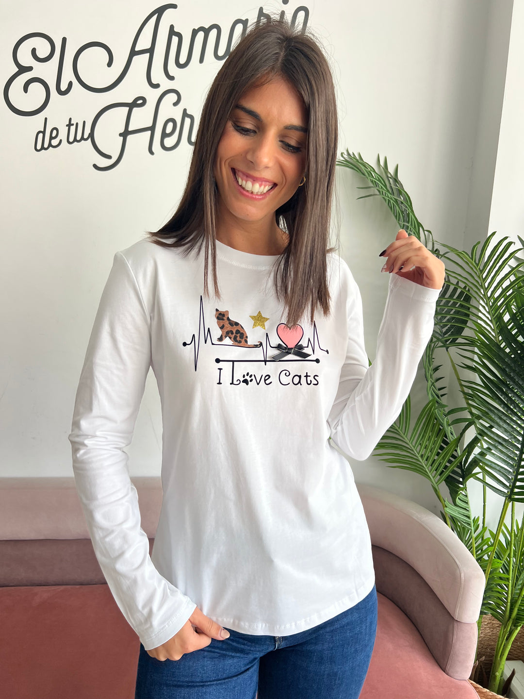 Camiseta Love blanco