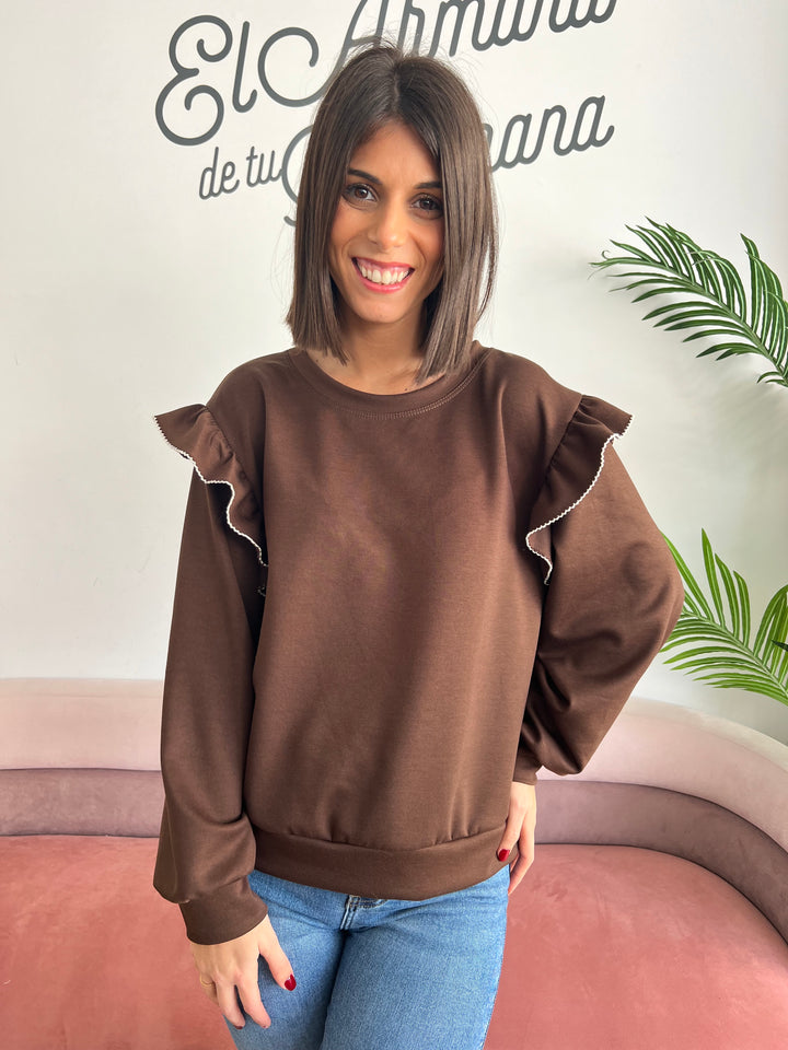 Sudadera Toni marrón