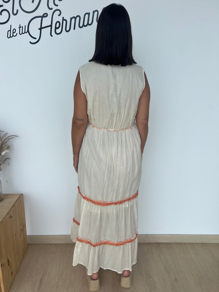 Vestido Shiva coral