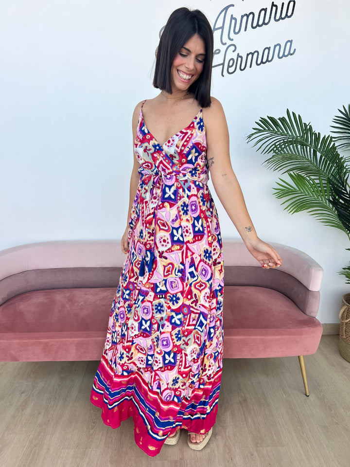 Vestido Maica fucsia