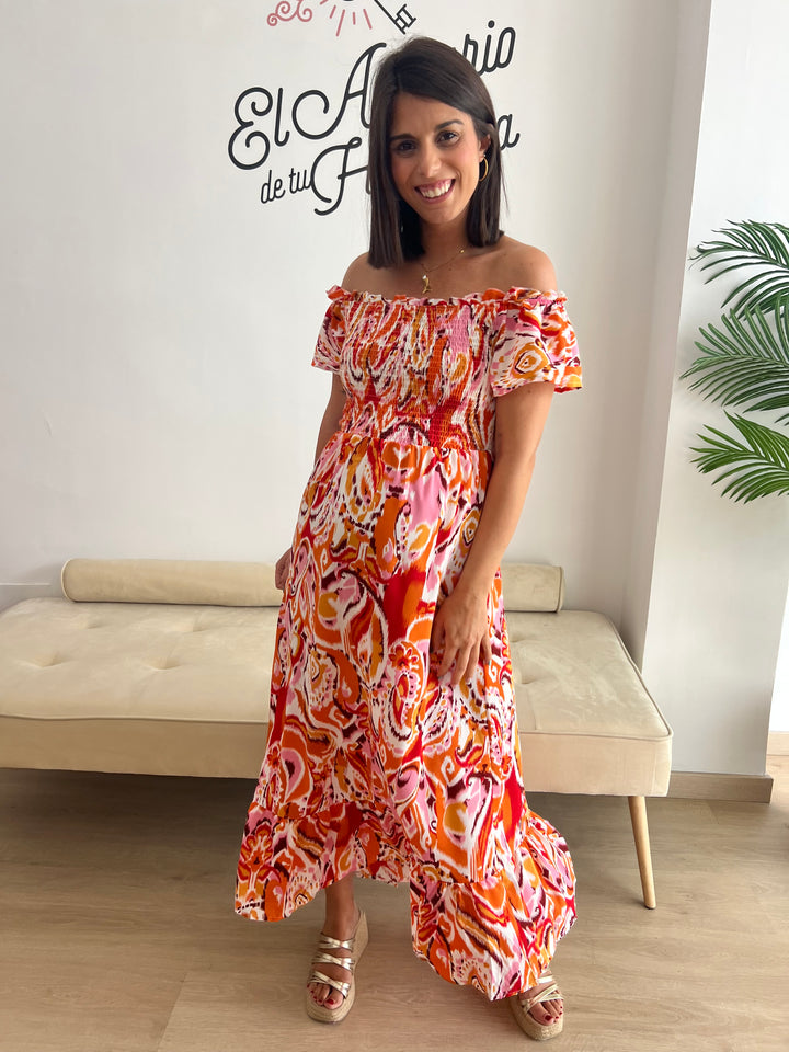 Vestido Norma naranja