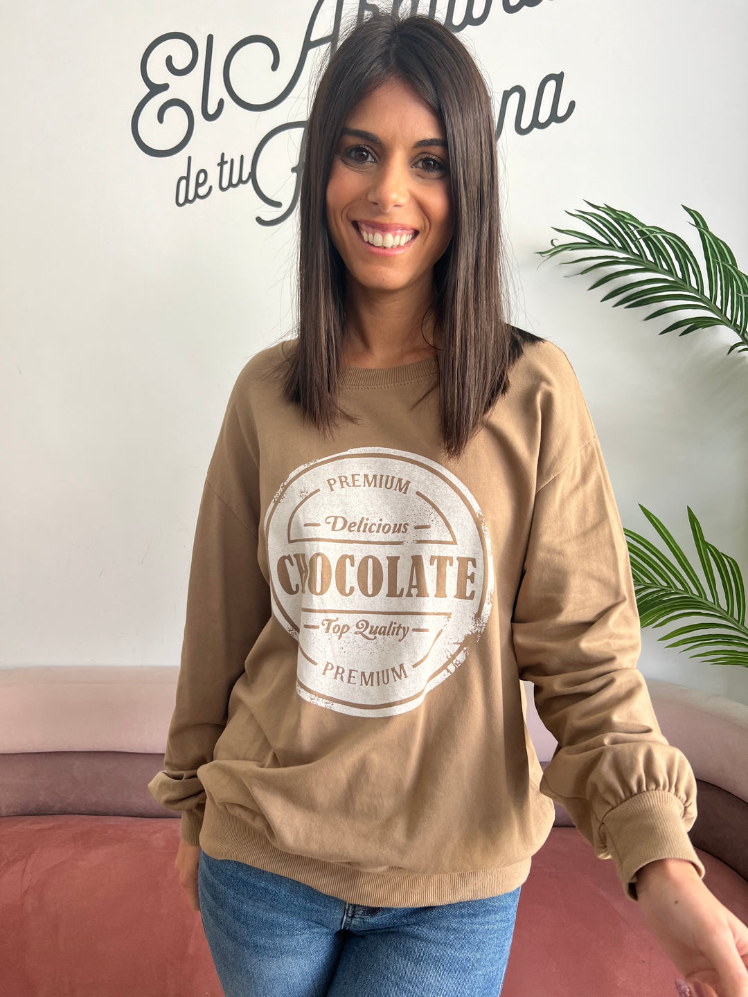 Sudadera Chocolate camel