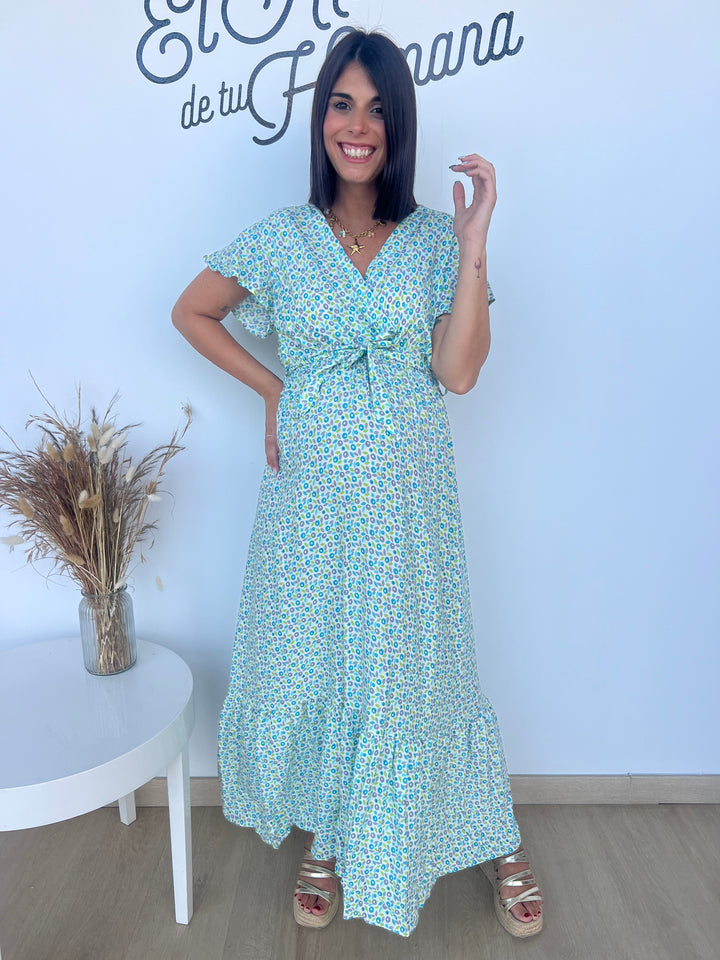 Vestido Sidney turquesa