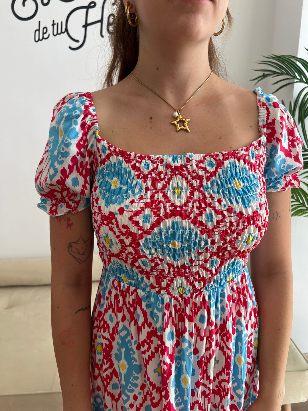 Vestido Candela coral