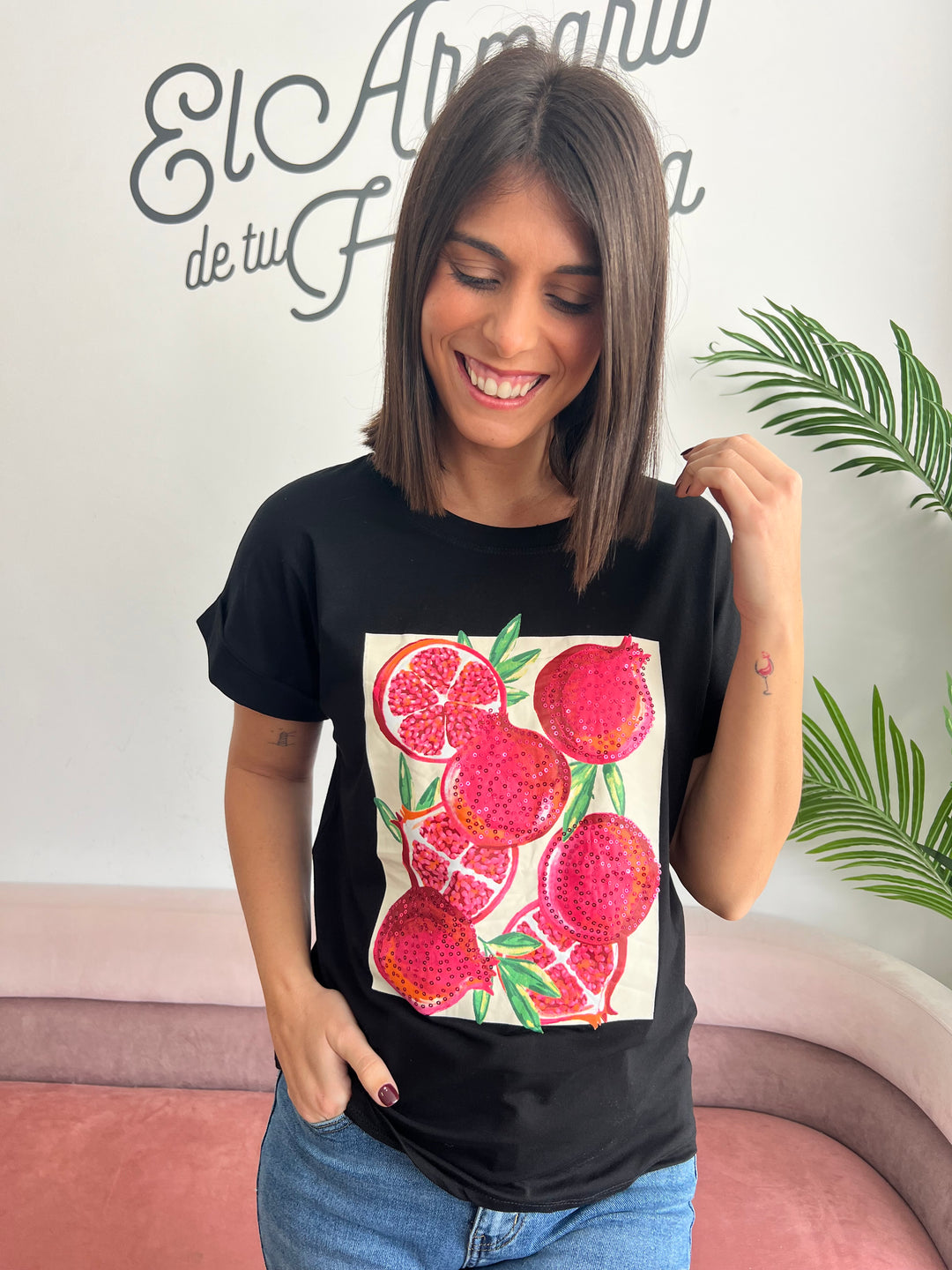 Camiseta Granadas negro
