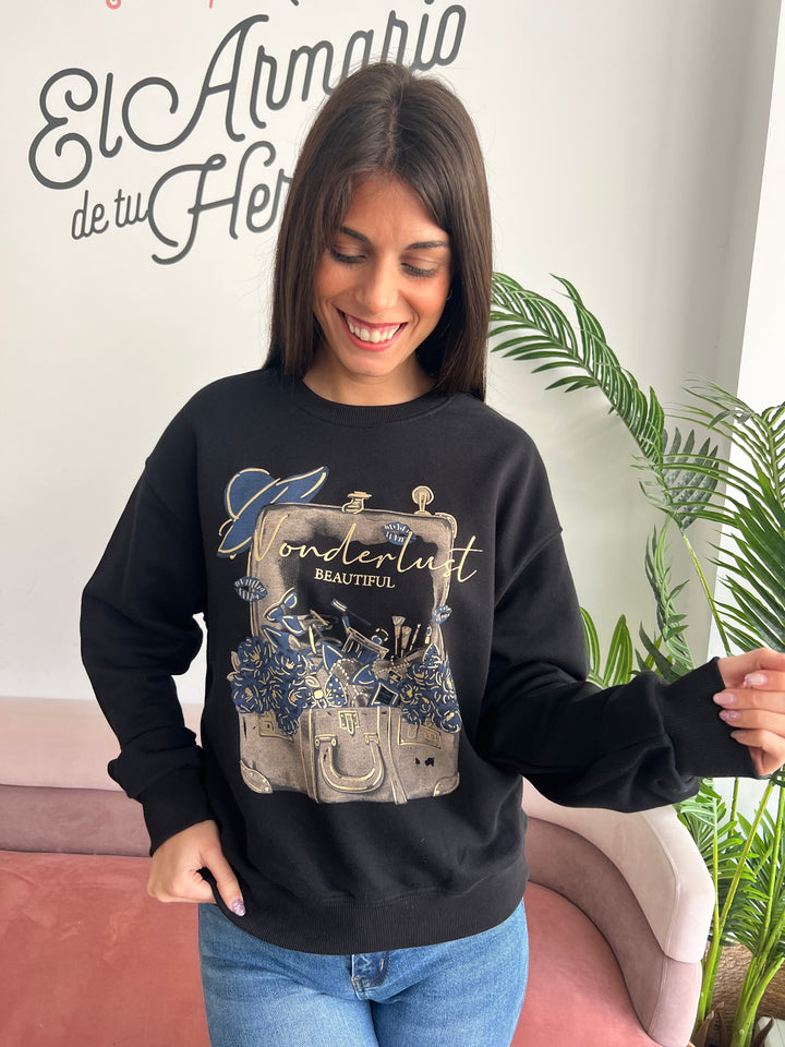 Sudadera Travel azul