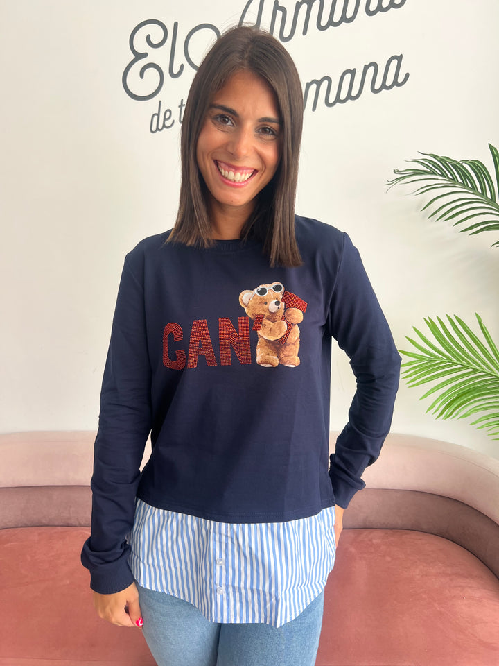 Sudadera Can’t azul marino