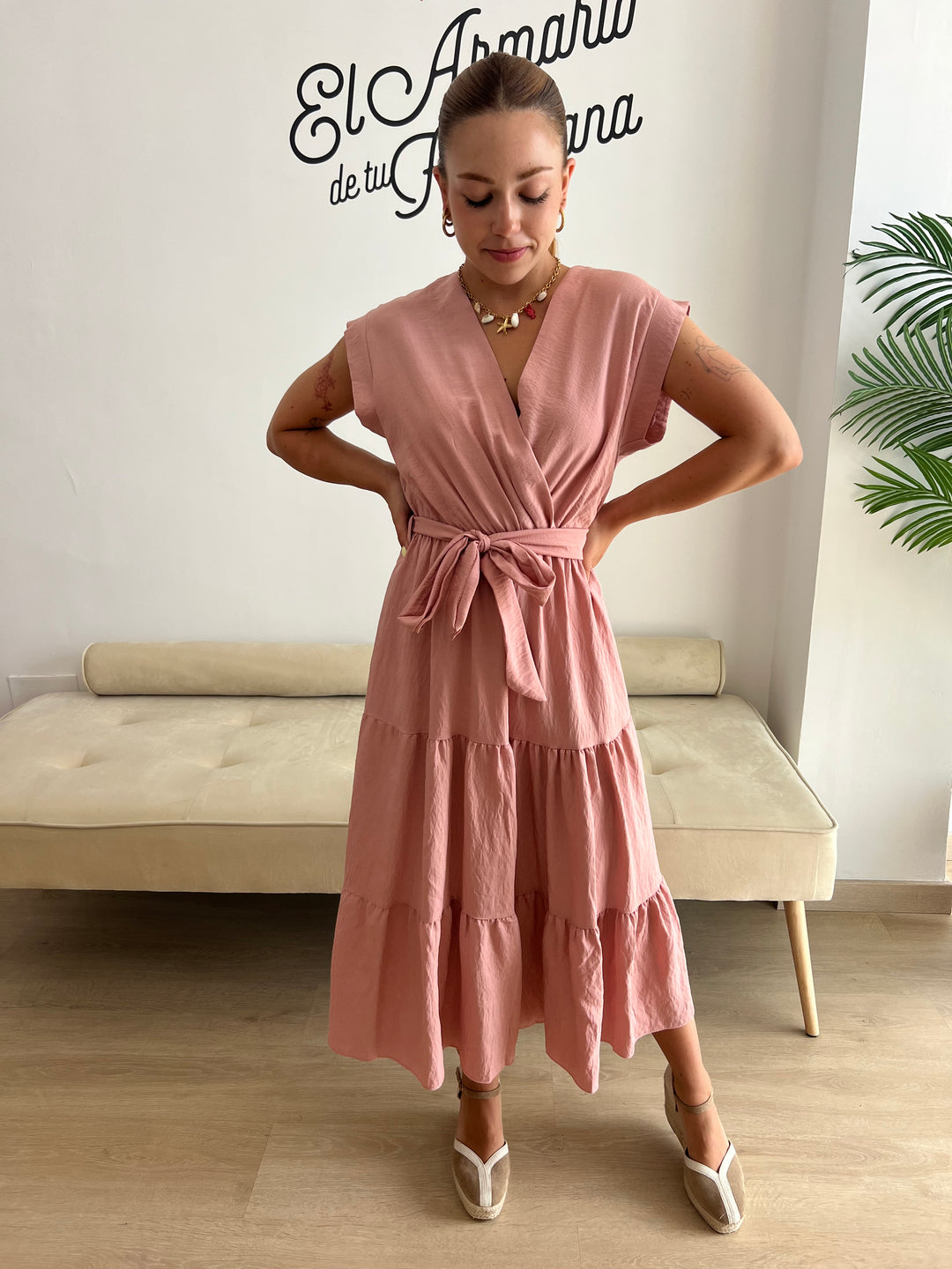 Vestido Mauro rosa