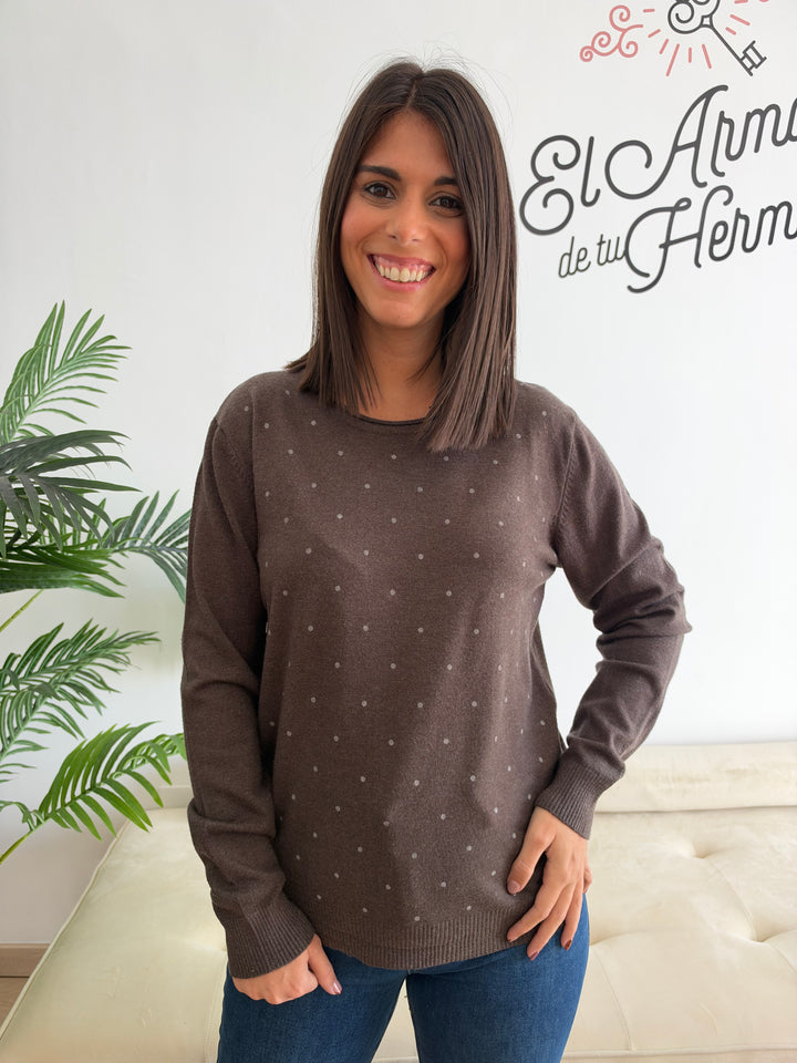 Jersey Linda marrón oscuro