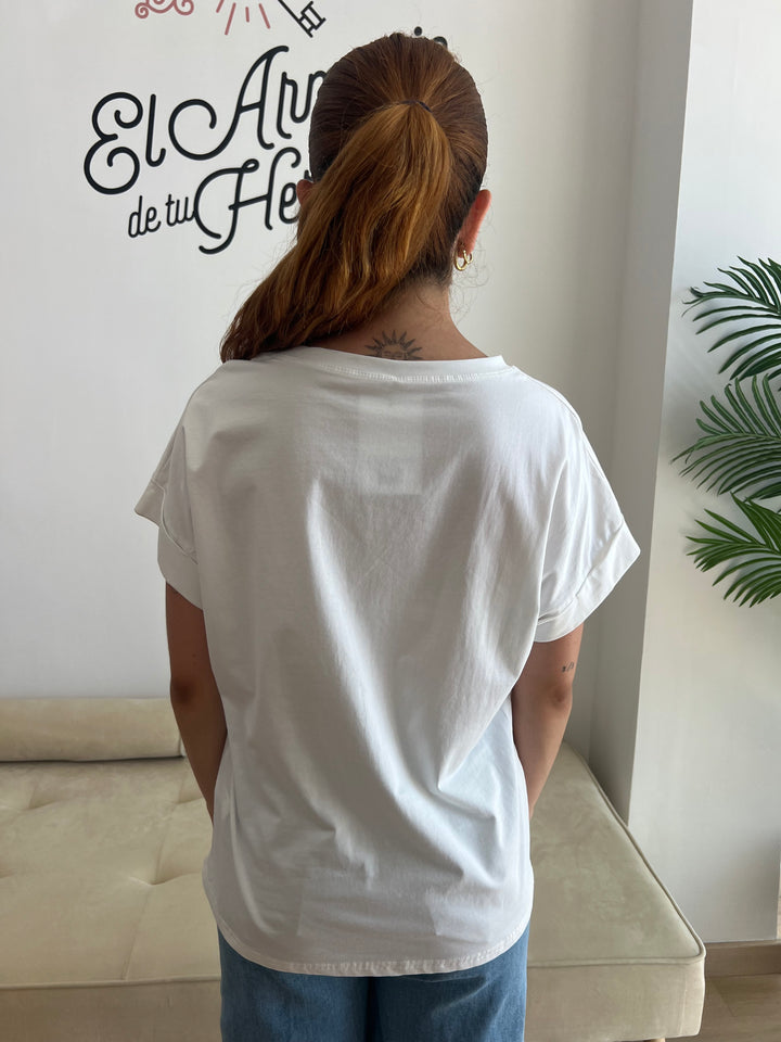 Camiseta Be Strong blanco