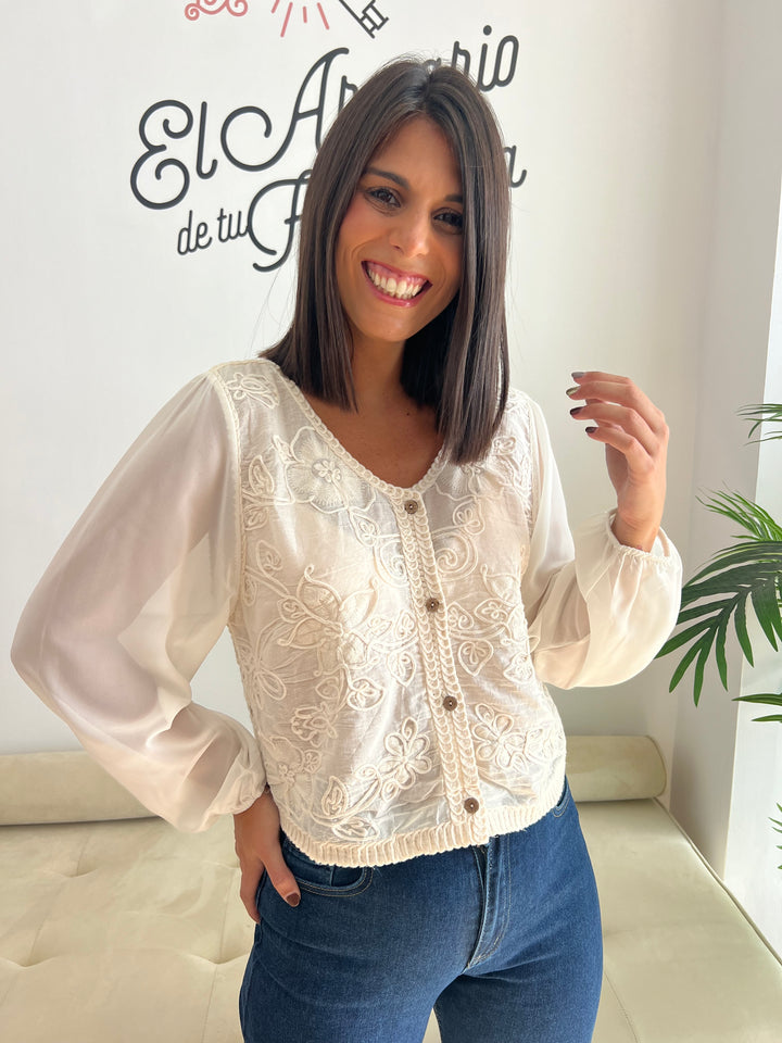 Chaqueta Aurora beige