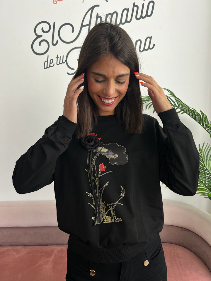 Sudadera Leire negro