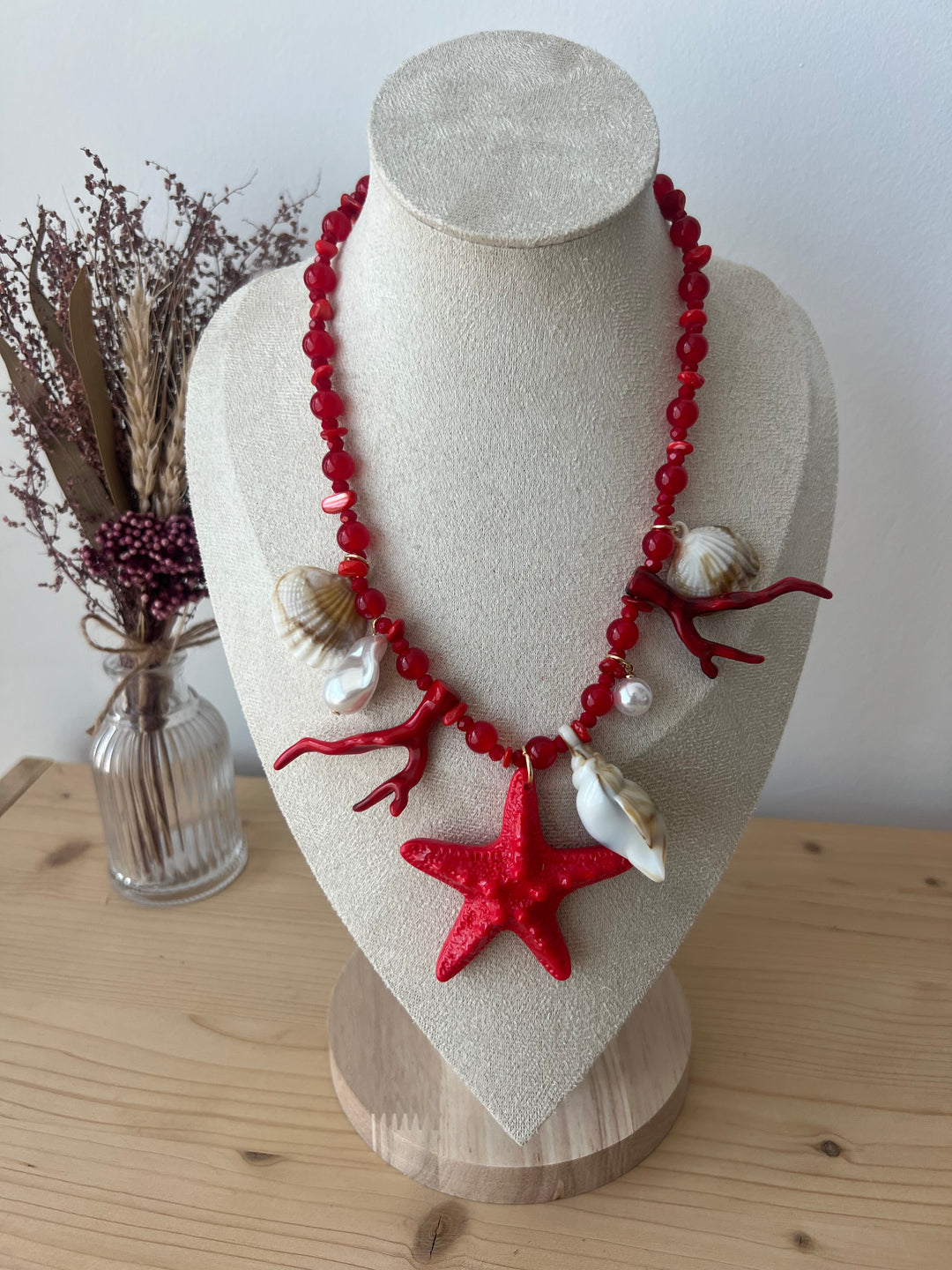Collar Mónsul rojo (no acero)