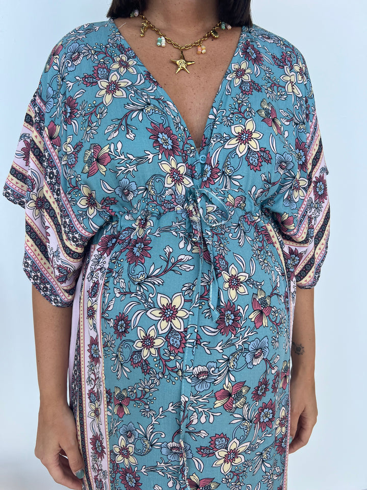 Vestido Erika turquesa