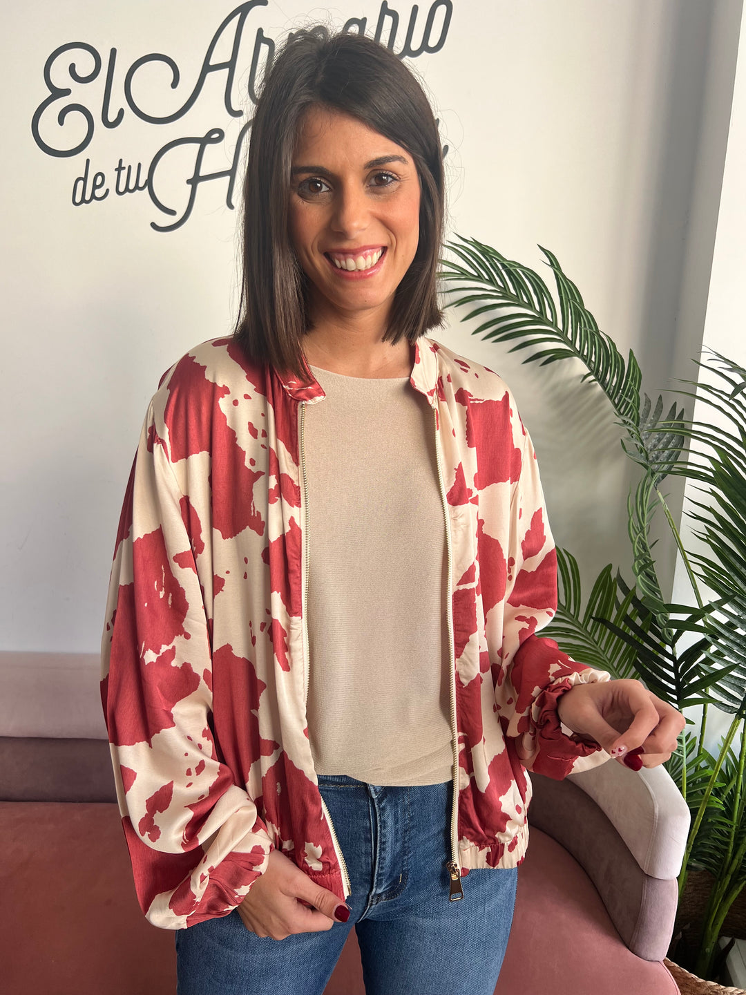 Chaqueta Carolina coral