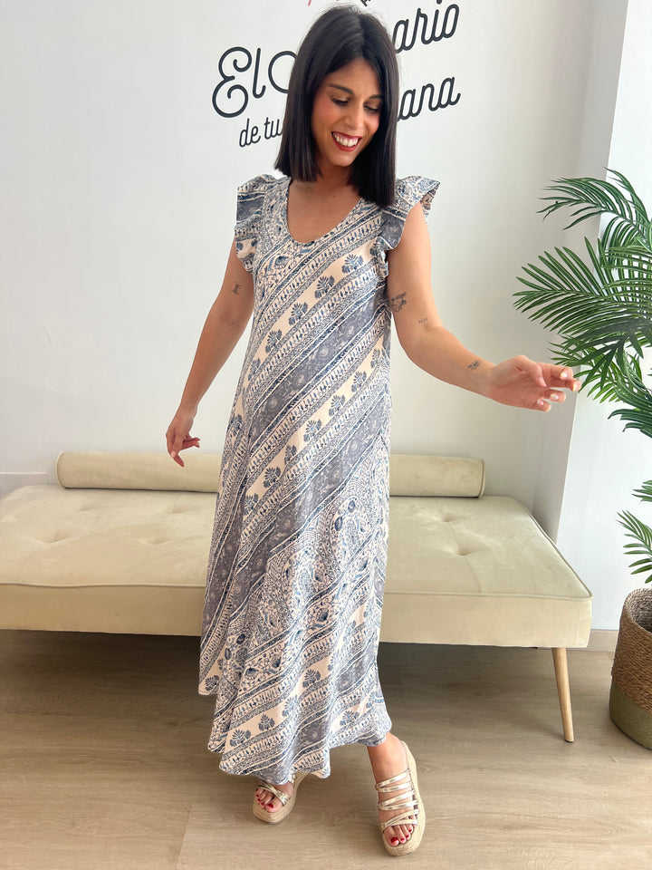 Vestido Kira azul marino