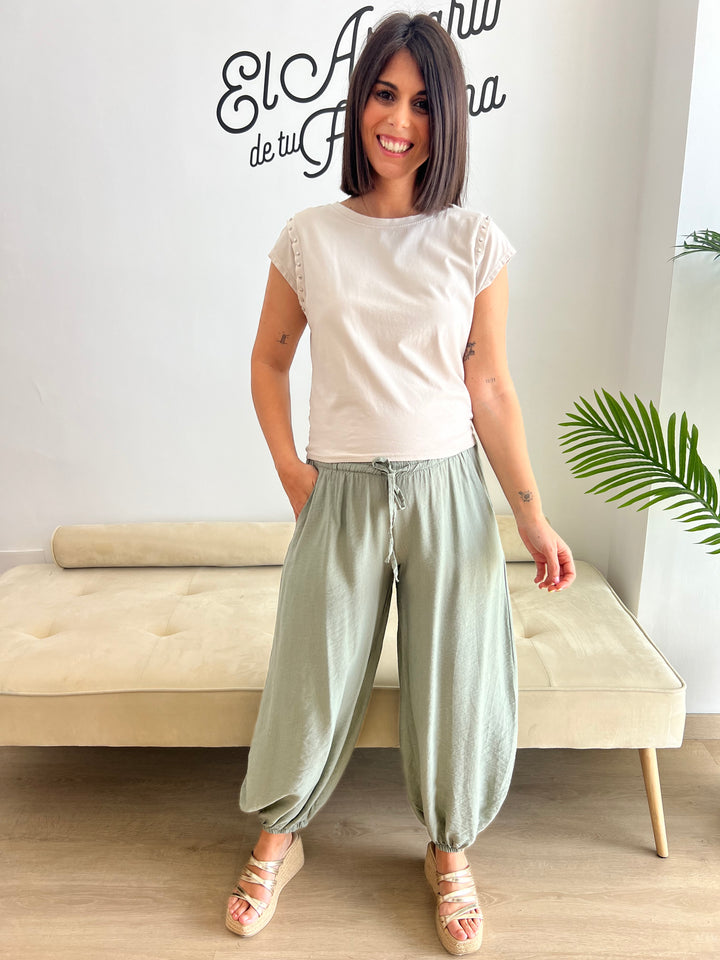 Pantalón Bombacho verde militar