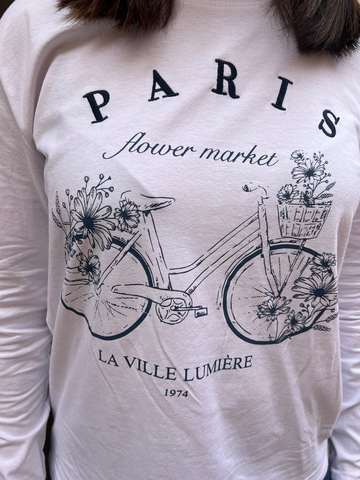 Camiseta París blanco