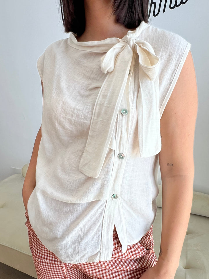 Camisa Malena beige