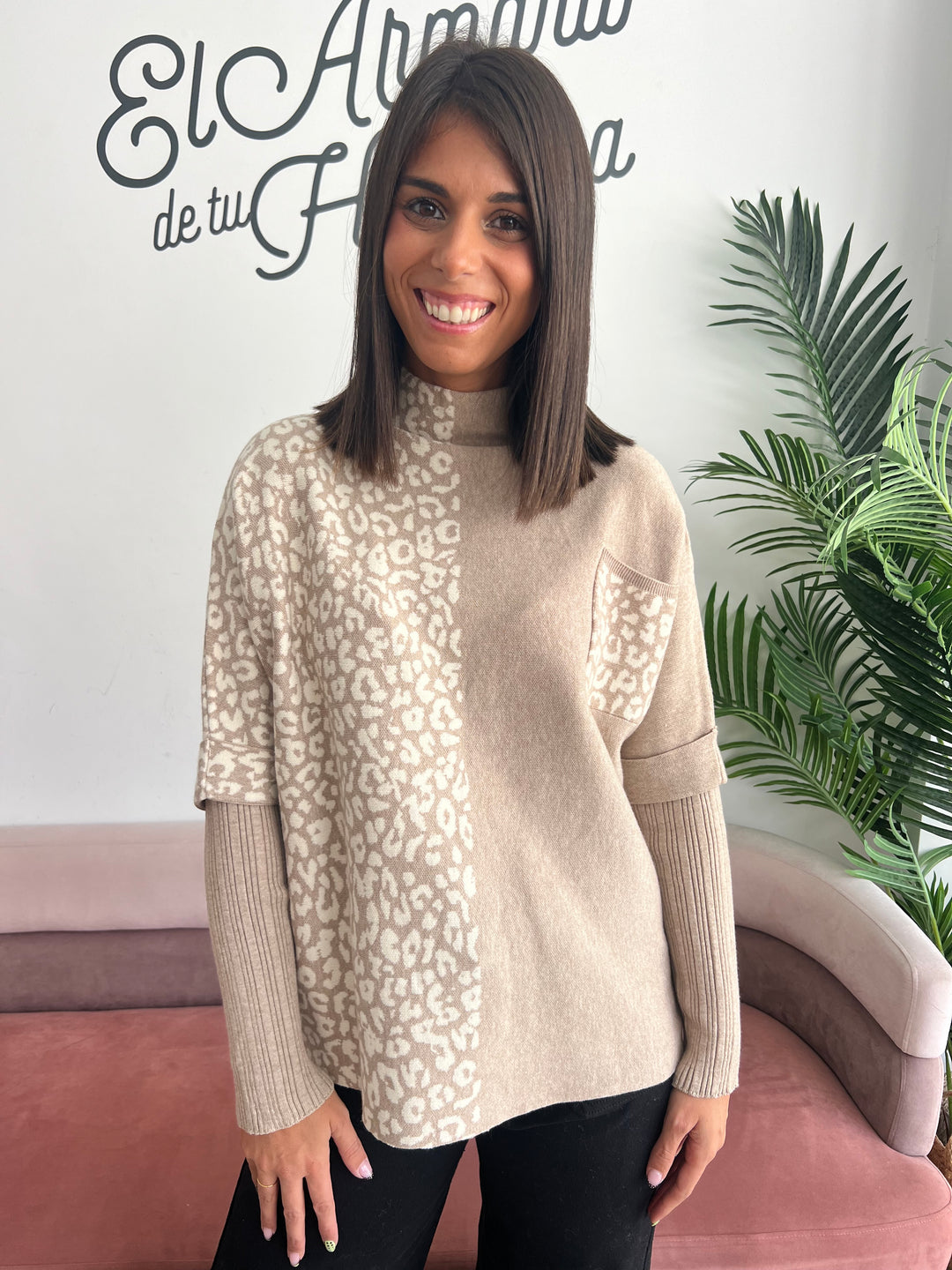 Jersey Mariola beige oscuro