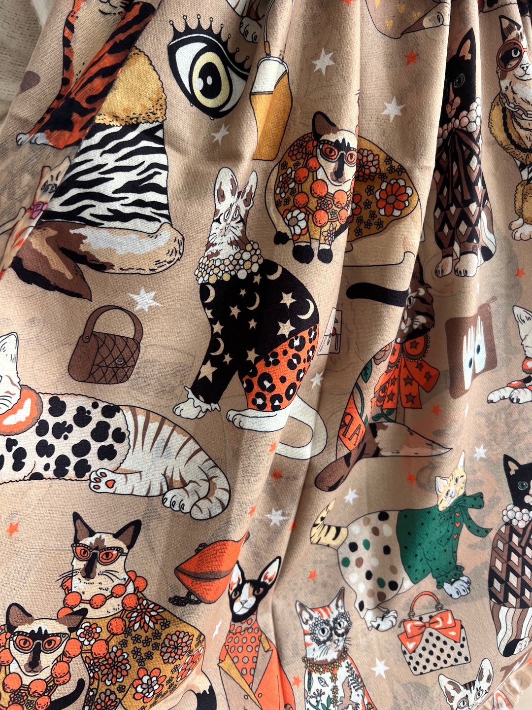 Bufanda Cat Lover beige