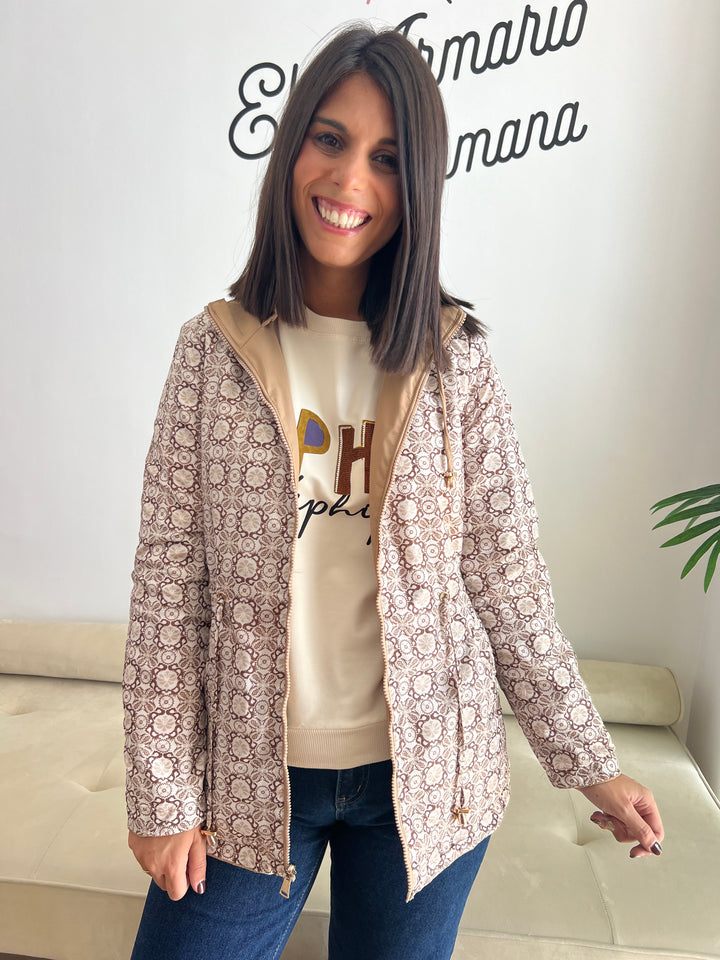 Chaqueta Reversible Úrsula caqui