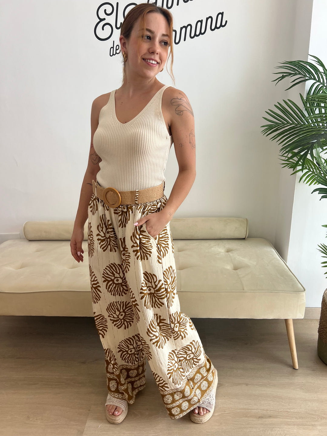 Pantalón Hana camel