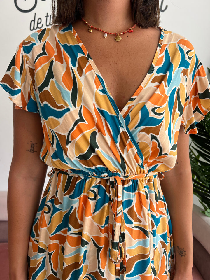 Vestido Yoly naranja