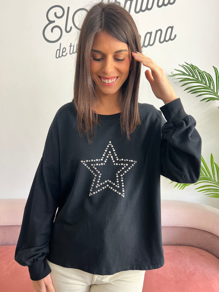Sudadera Estrella negro