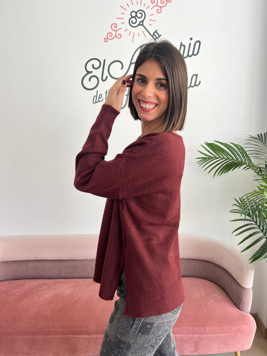 Jersey Manuela burdeos