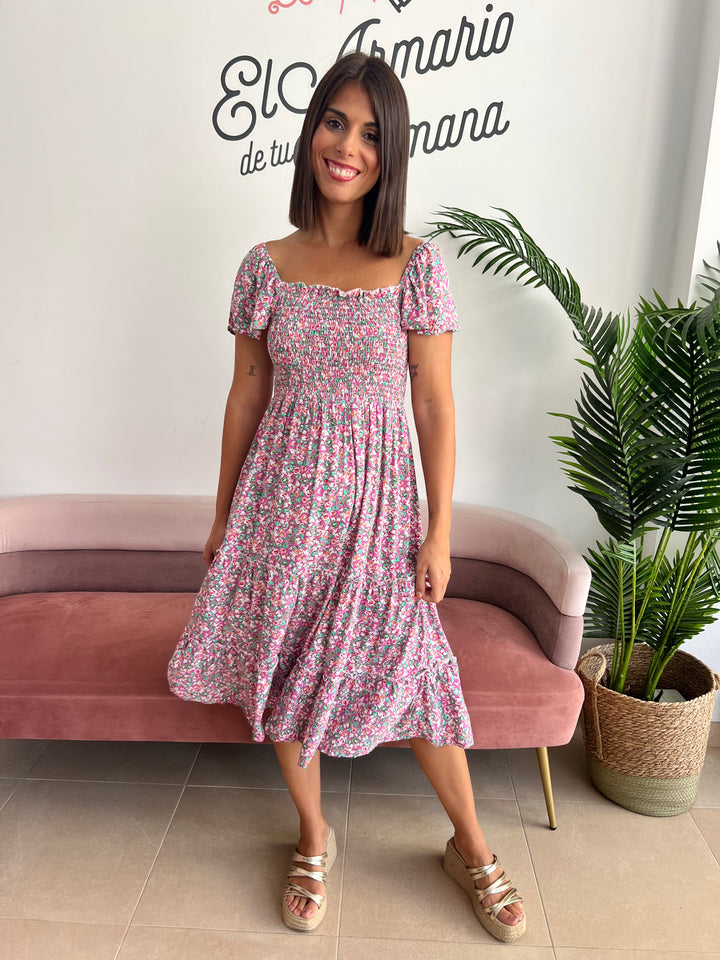 Vestido Nagore rosa