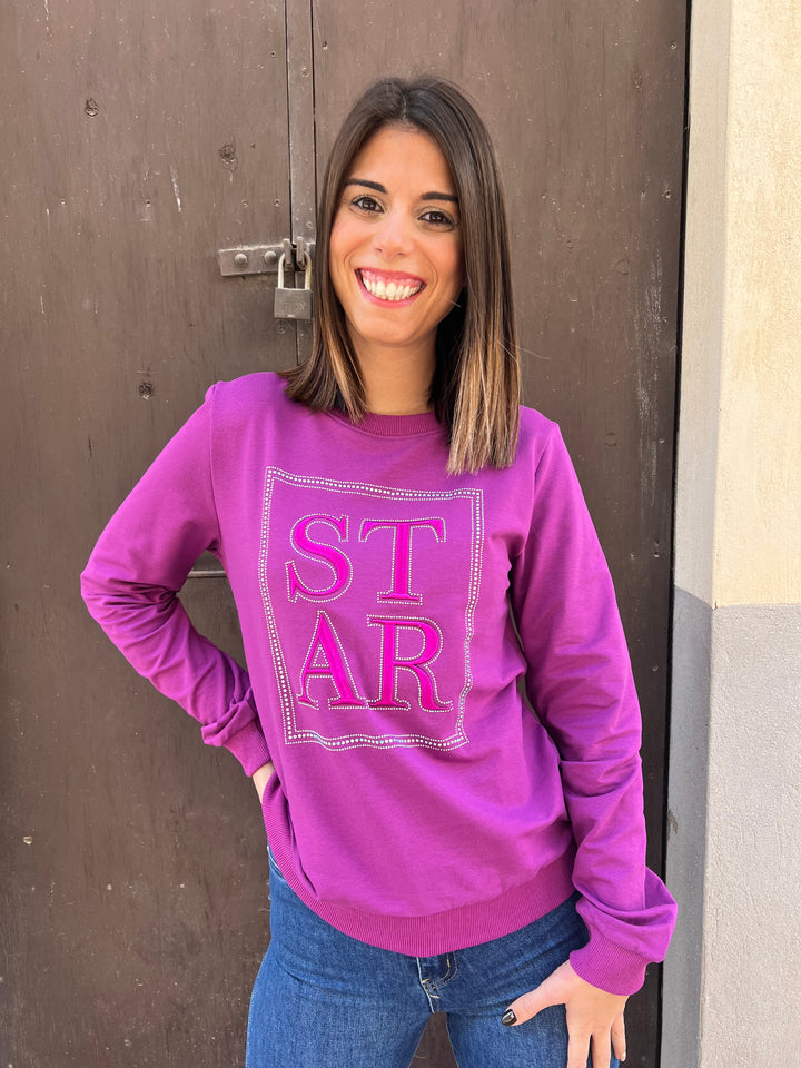 Sudadera Star morado