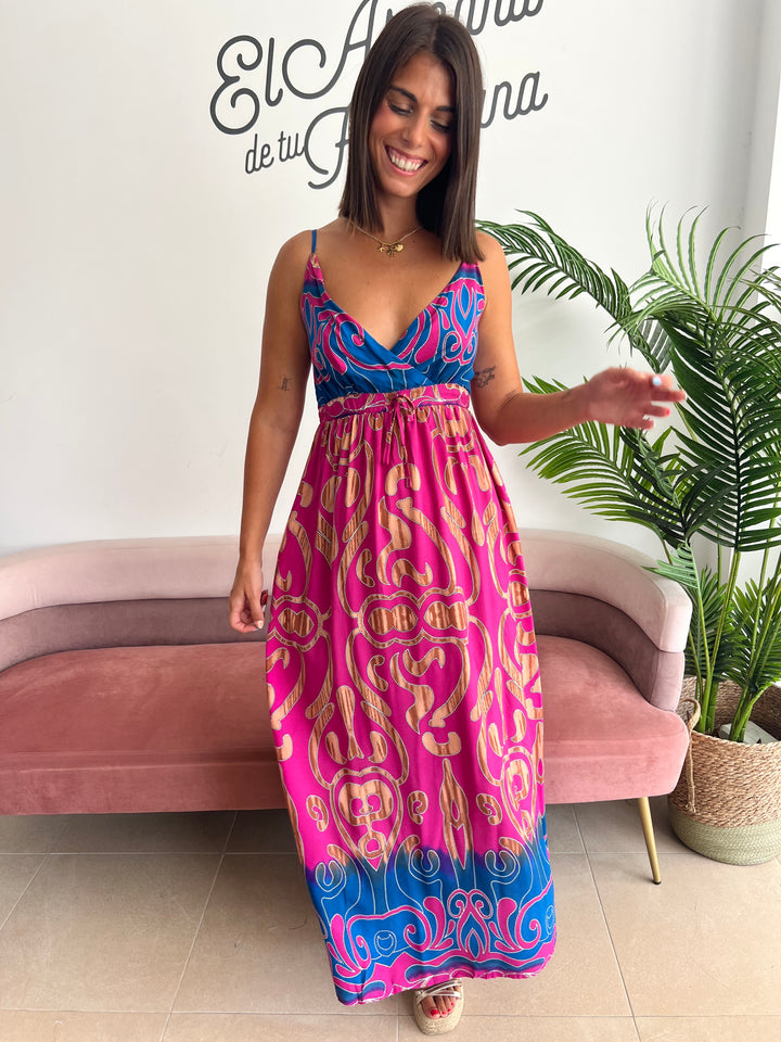 Vestido Belén fucsia