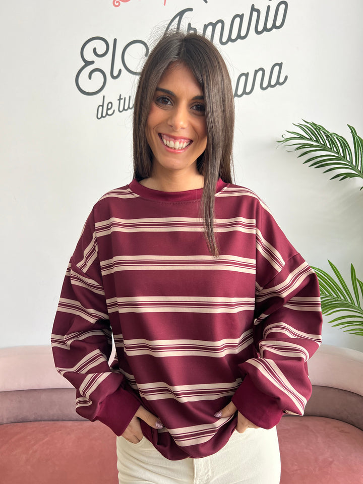 Sudadera Francis burdeos