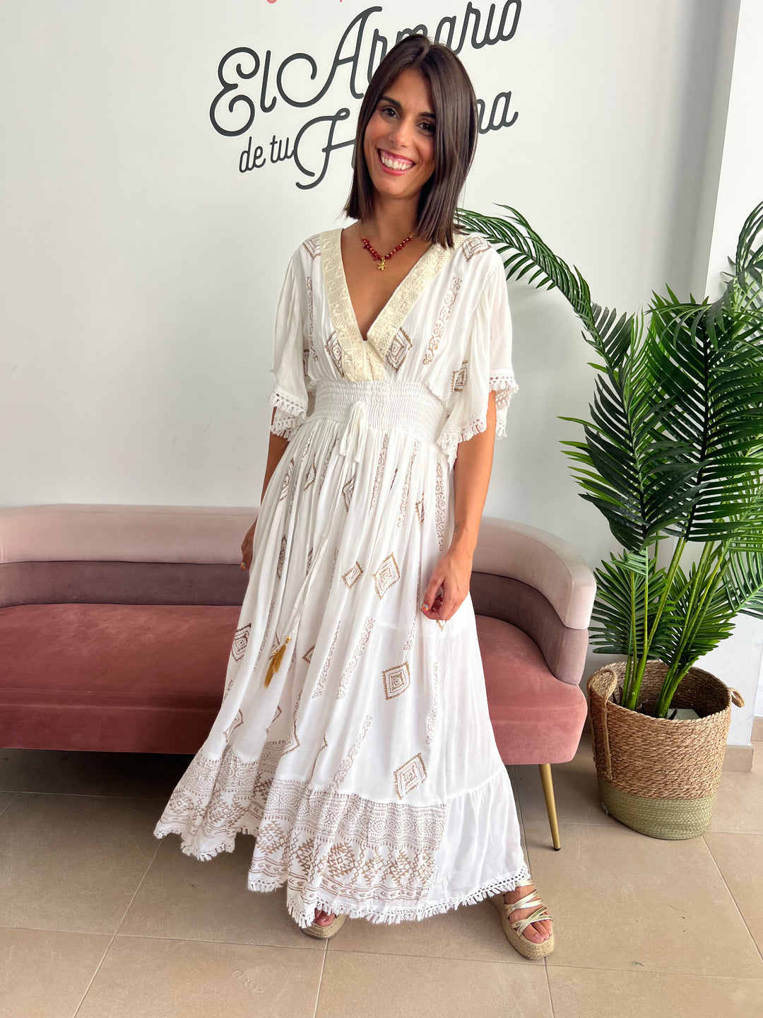 Vestido Helena blanco
