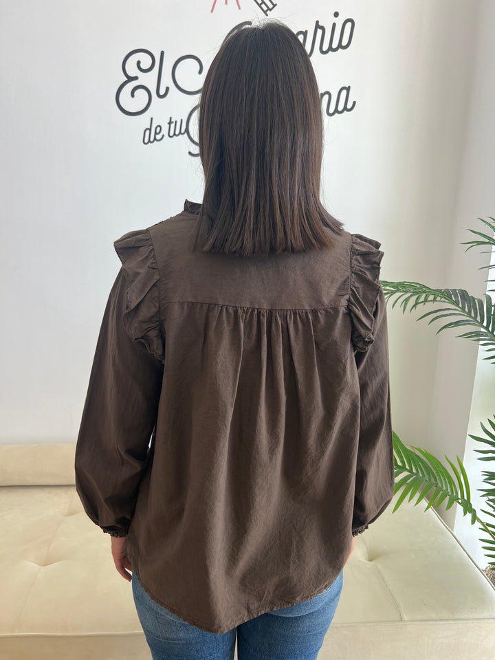 Blusa Santi marrón