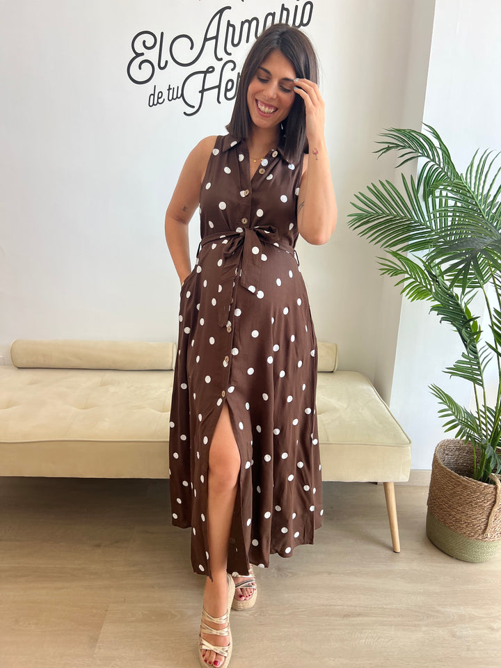 Vestido Oriana marrón